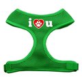 Unconditional Love I Love U Soft Mesh Harnesses Emerald Green Small UN921439